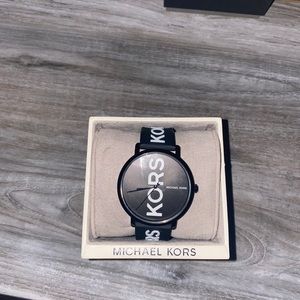 Black Rubber MK Watch